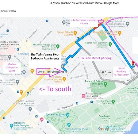New The Twins Varna Two-Bedroom, Apt 5 At 15 Tsani Ginchev Street, Floor 3 Экстерьер фото
